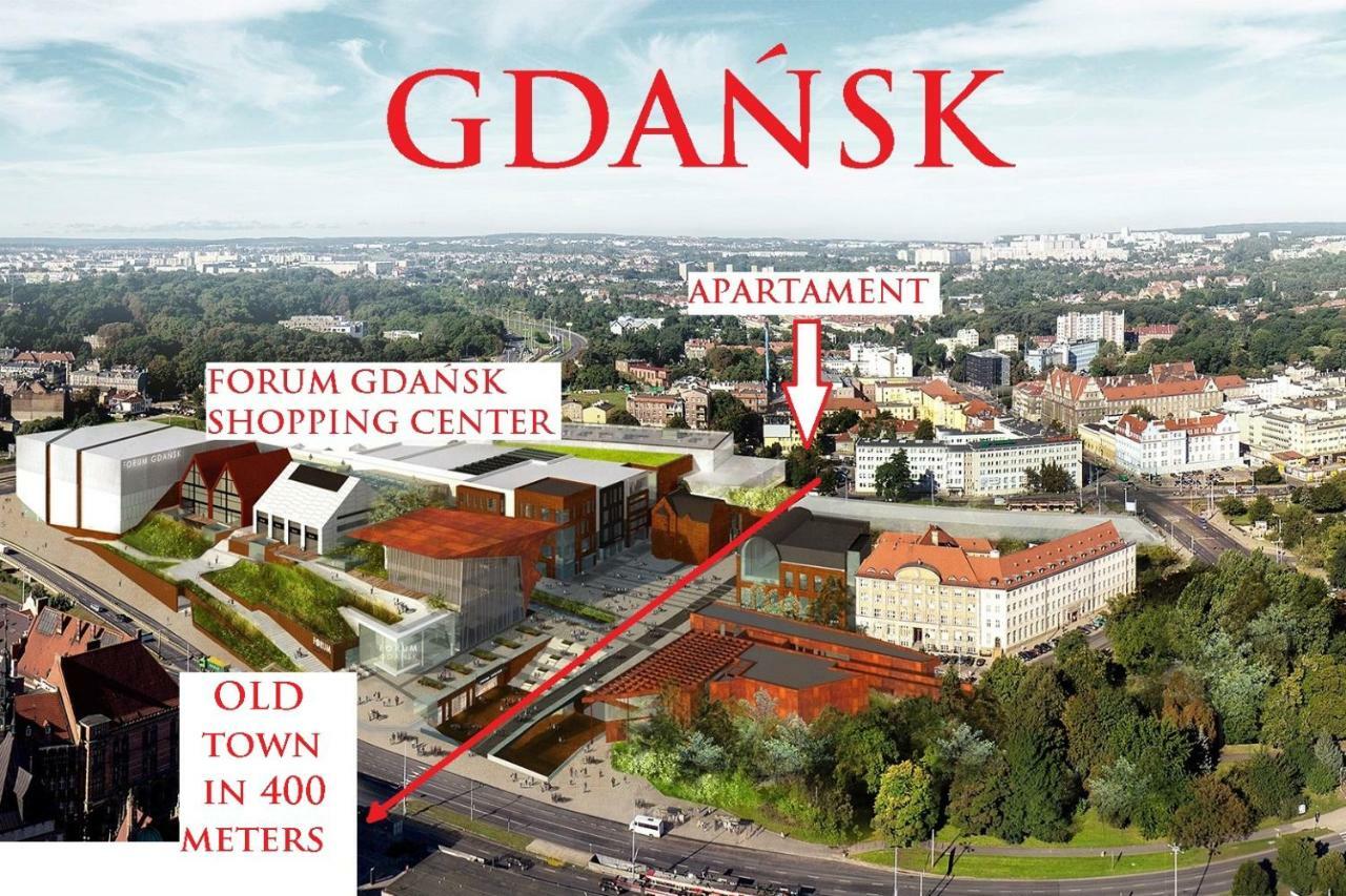 Berg Apartament Red Obok Starego Miasta Danzig Exterior foto