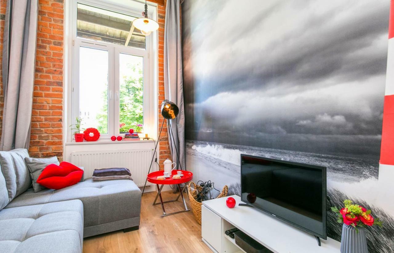 Berg Apartament Red Obok Starego Miasta Danzig Exterior foto